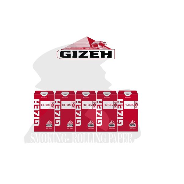 master-40 Filtri Gizeh Red Regular 8 mm con dosatore – 10 astucci da 100 filtri