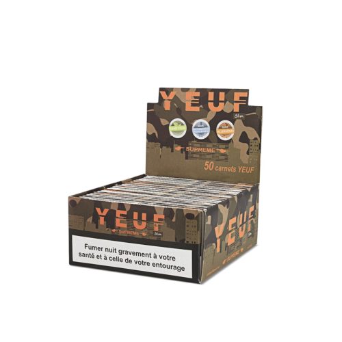 Cartine YEUF Supreme King Size – Confezione da 50 libretti