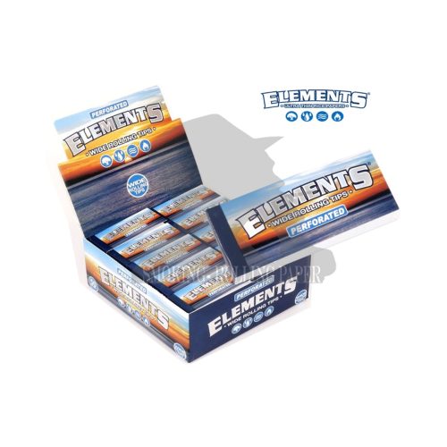 Filtri in cartoncino Elements Wide King Size perforati – 50 blocchetti
