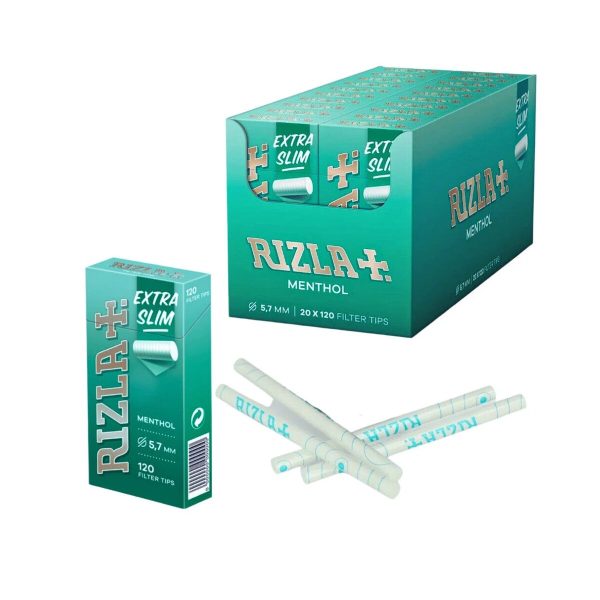 master-71 Rizla Menthol Pop Tips Ultra Slim 5,7 mm Zigarettenfilter in Sticks – 120 Filter