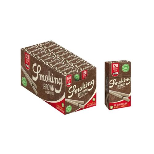 Filtri Smoking Brown Ultra Slim 5,7 mm biodegradabili – 20 scatole da 120 filtri