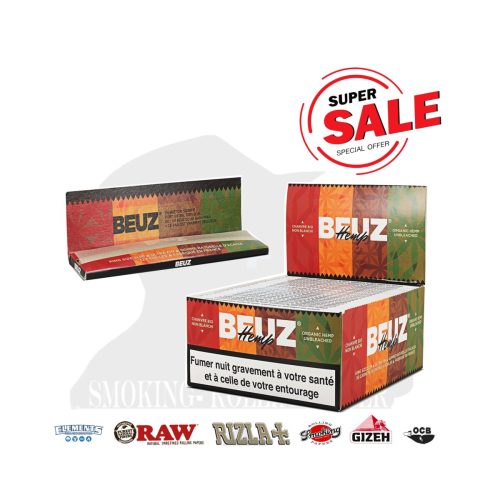 master-75 Cartine BEUZ White King Size Slim – Confezione da 50 libretti