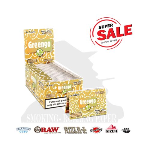 master-77 Cartine Greengo Classic Green White Corte Regular – Confezione da 25 libretti