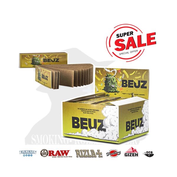 master-79 BEUZ High Buddy Brown Regular 60 × 21 mm Cardboard Filter Tips – 50 Booklets