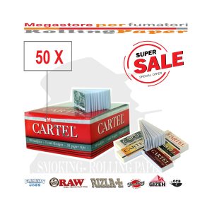Filtri in cartoncino Cartel King Size perforati – 50 blocchetti