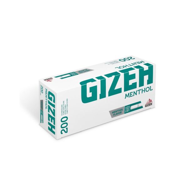 Tubes à cigarettes Gizeh Menthol King Size avec filtre – lot de 200 tubes